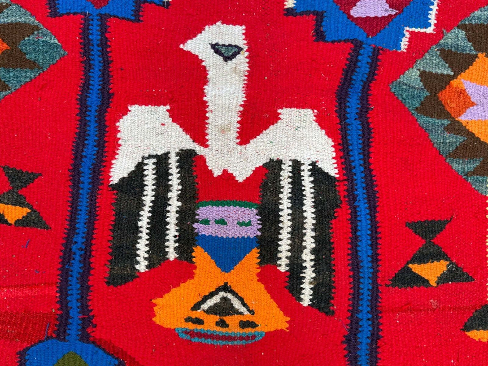 Textiles Turkish Kilim Runner 295x90 Cm, Vintage Kelim Rug, Eagles And Scorpions 2514 photo