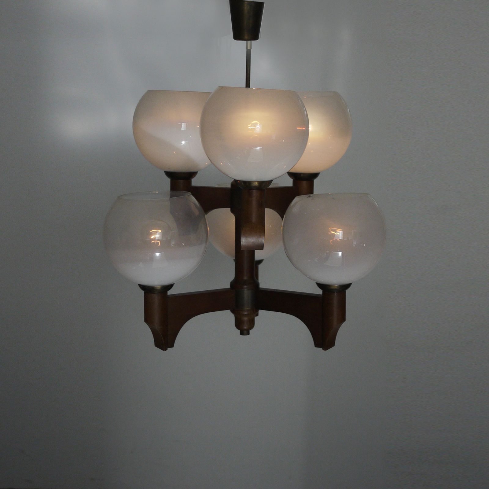Kamenicky šenov Style 1970s Wooden Chandelier photo furniture