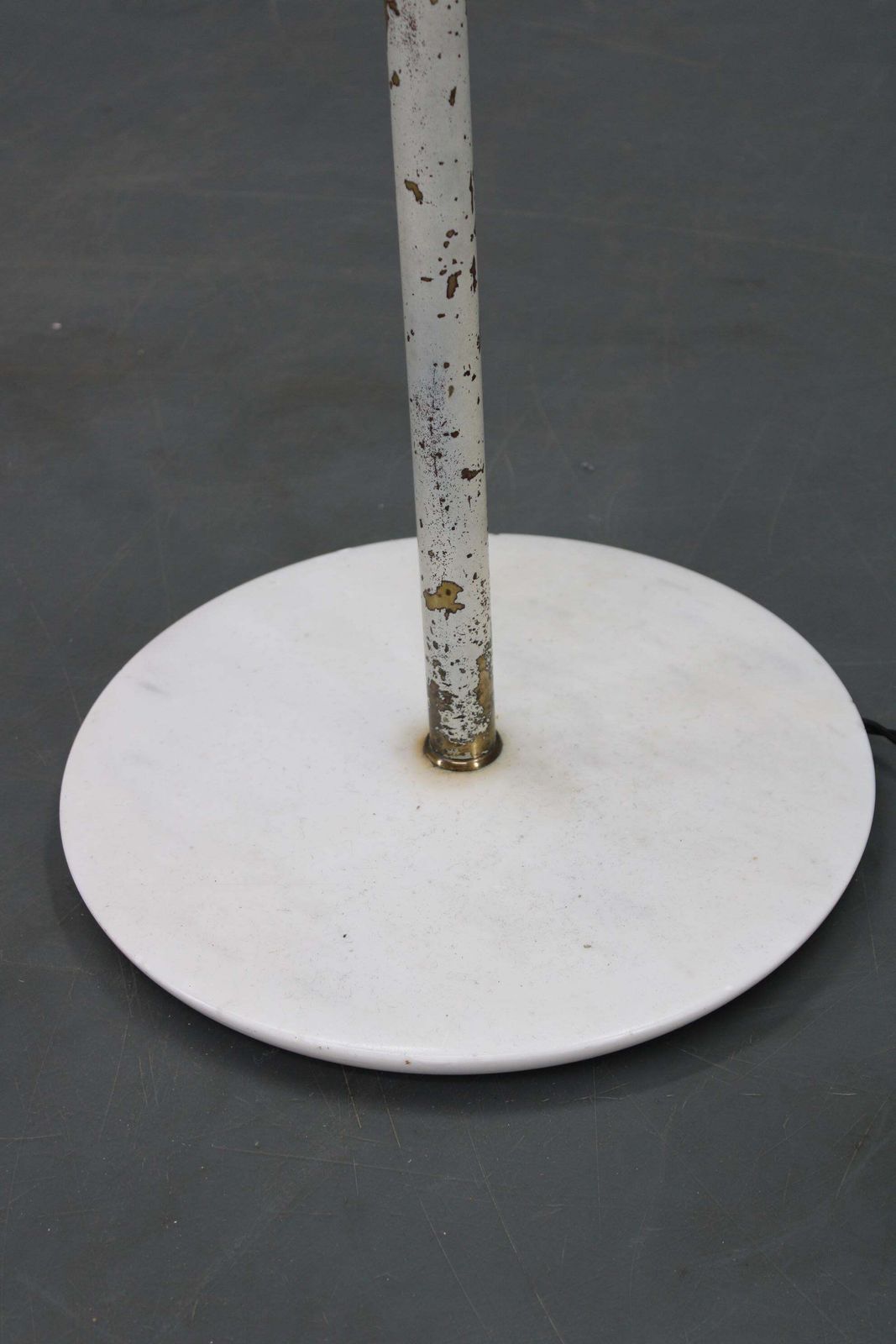 Rare Angelo Lelii Adjustable Italian Marble And Brass Floor Lamp, 1952 photo buy