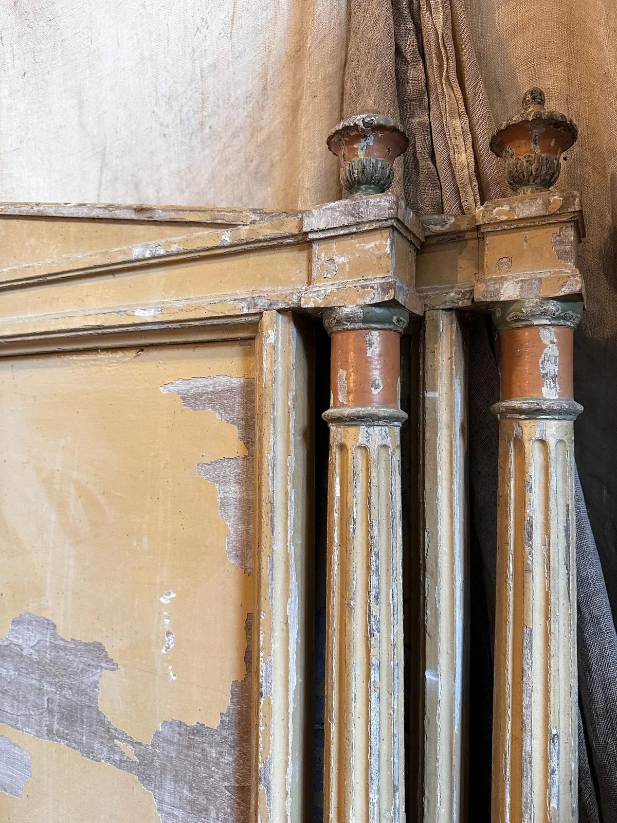 French Empire Bed With Urn Detail, C1880 photo Furniture