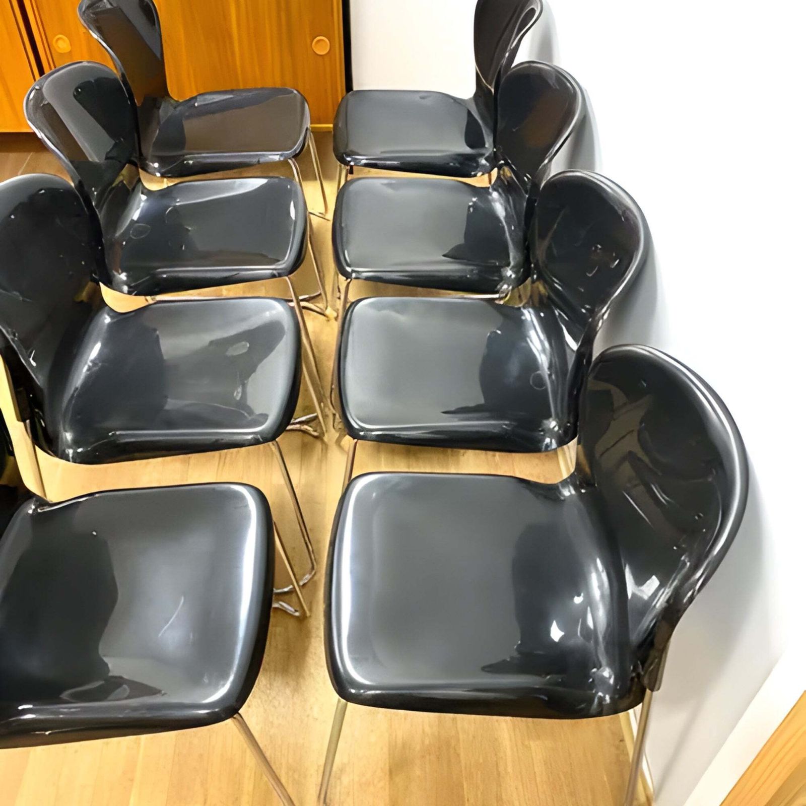 Retro Chair Drabert Sm400k, West Germany, 1980s, Set Of 8 (Marked)
