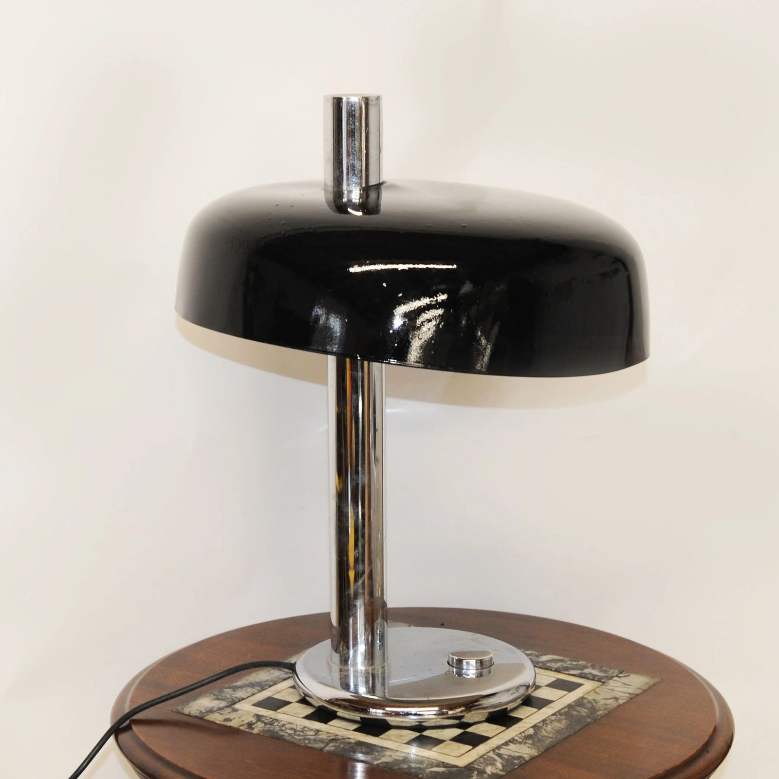 Black Table Lamp By Heinz F.W. Stahl For Hillebrand, 1970s photo for sale