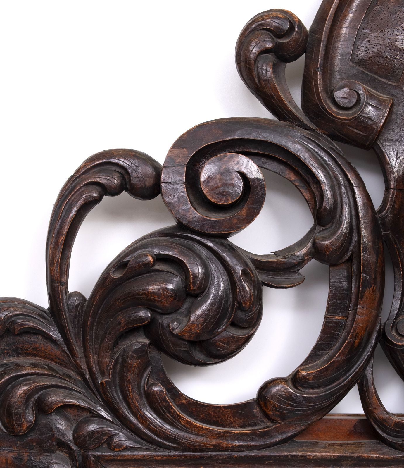 Impressive Monumental 18 Century Antique Cherub Oak Mirror Holland photo for sale