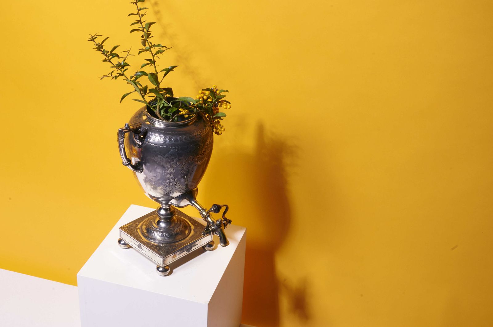 Victorian Stunning Silver Samovar | Hot Water Urn | Tea Urn photo vinterior