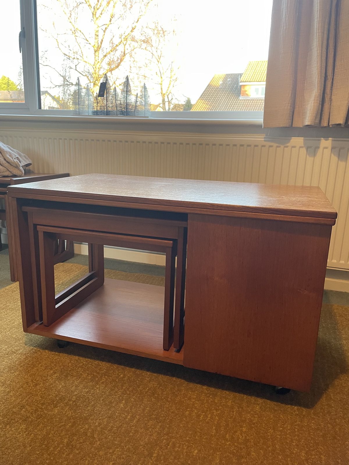 Mid Century Teak "Tristor" Metamorphic Coffee Table By A.H. McIntosh