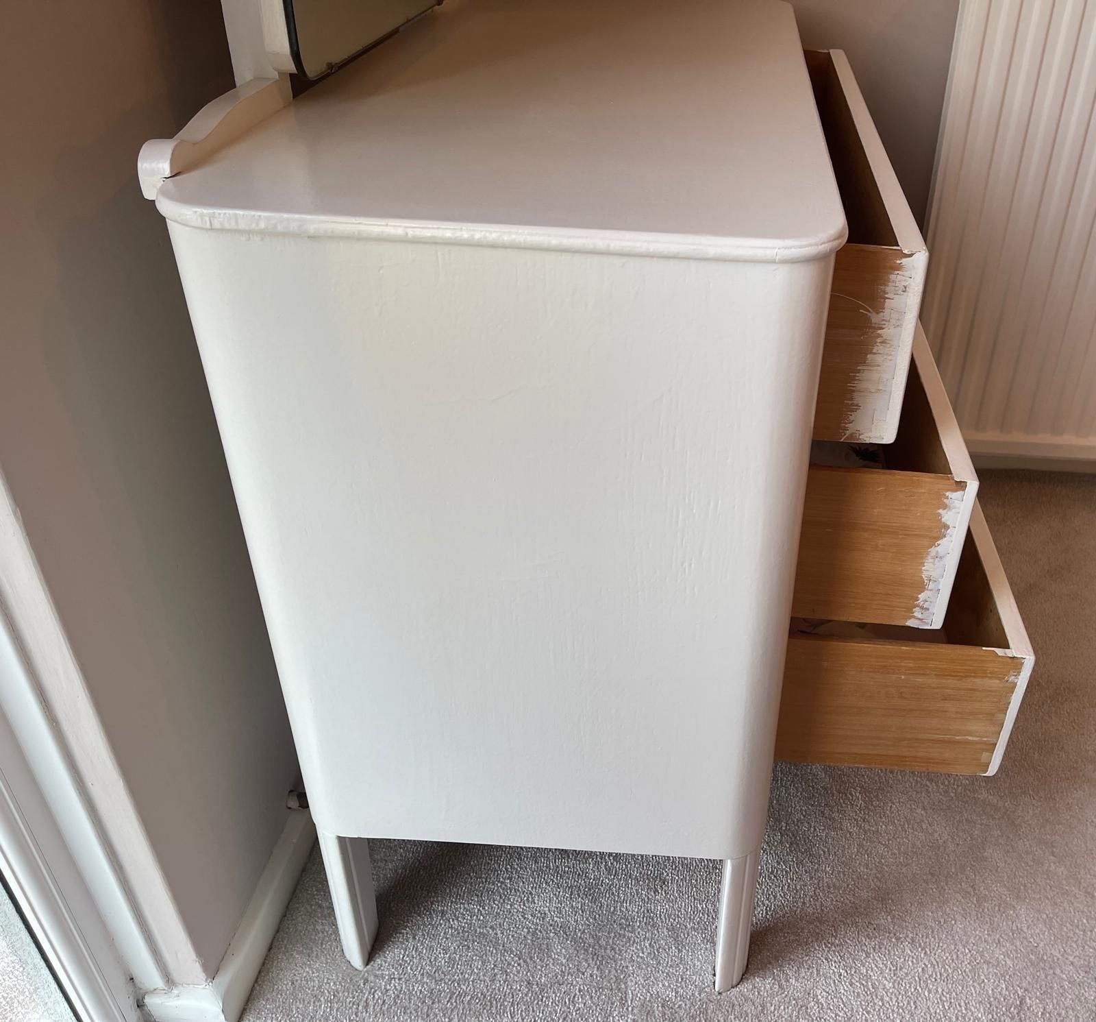 Art Deco Chest Of Drawers With Vanity Mirror photo vintage