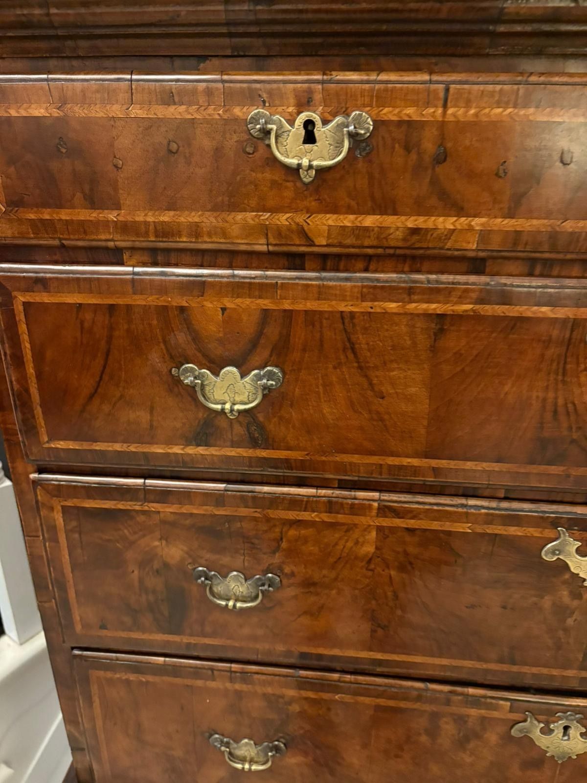 Exceptional Quality Early 18th Century Antique George I Walnut Chest On Stand photo buy