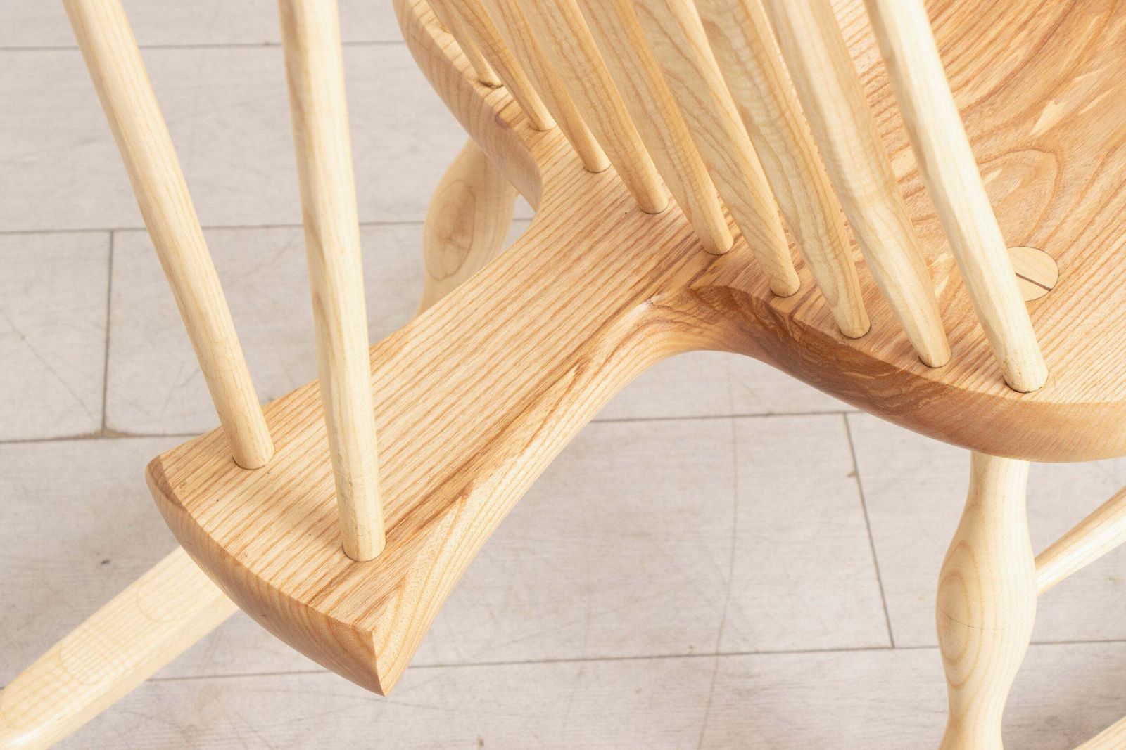 Windsor Rocking Chair In Ash By Peter Quarmby photo vintage