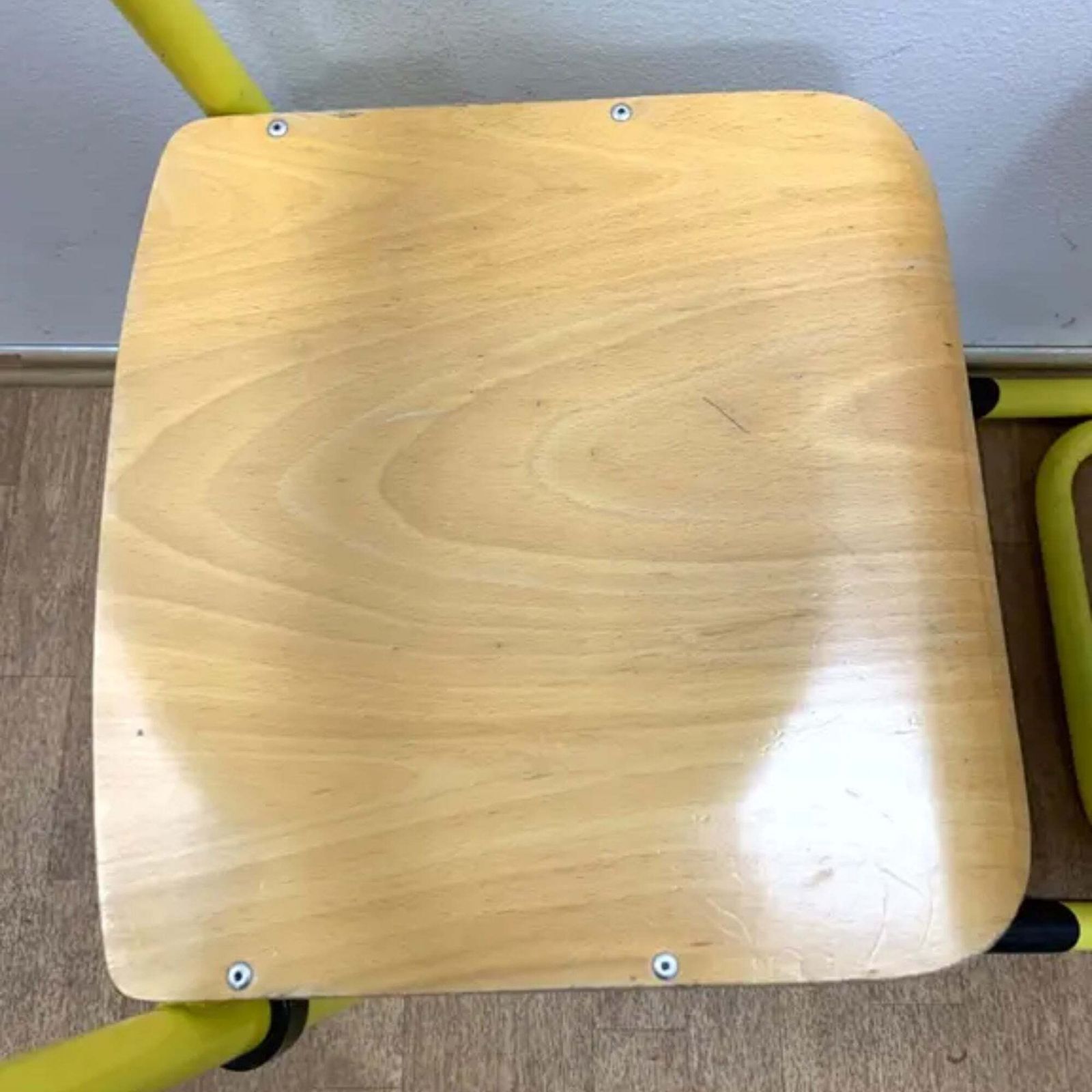 Retro Chairs, Metal & Veneer, 1980s (Set Of 2) photo for sale