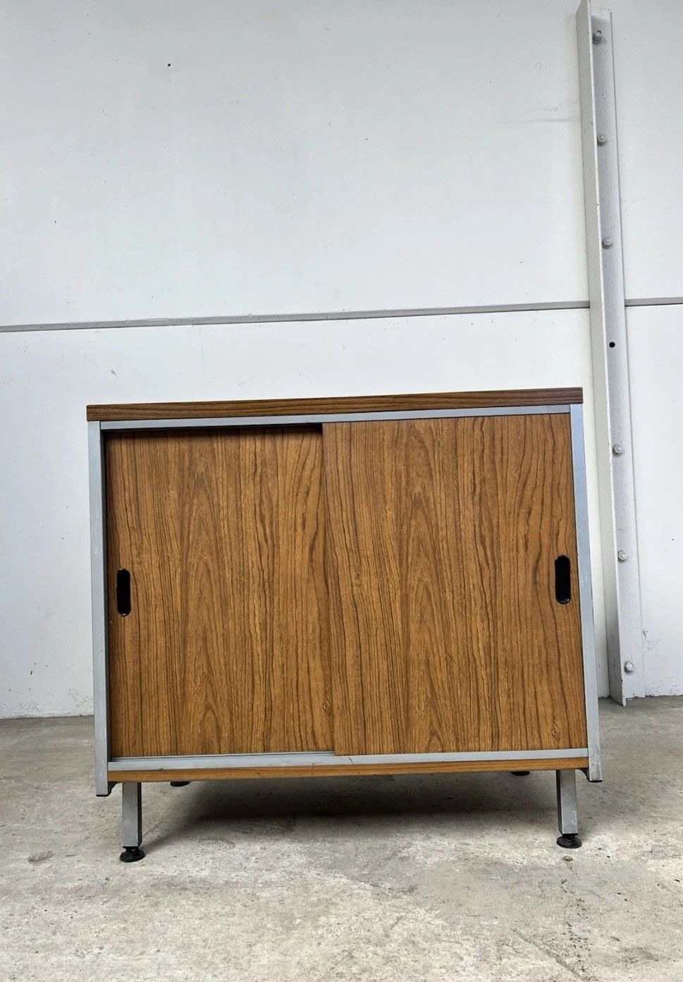 Vtg Late Mid Century Modernist Danish Scandi Media Cabinet Unit Retro photo furniture
