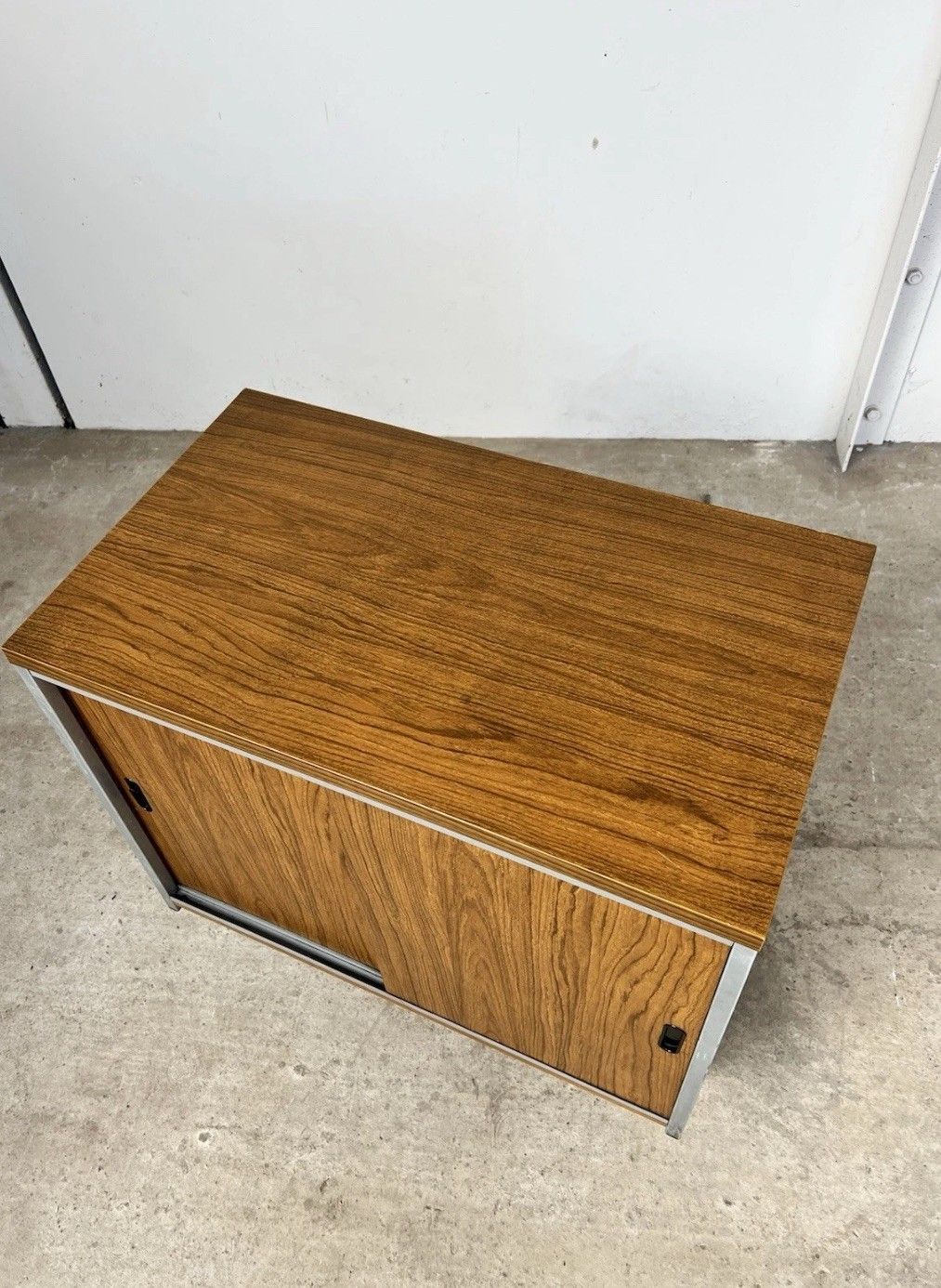 Vtg Late Mid Century Modernist Danish Scandi Media Cabinet Unit Retro photo Furniture