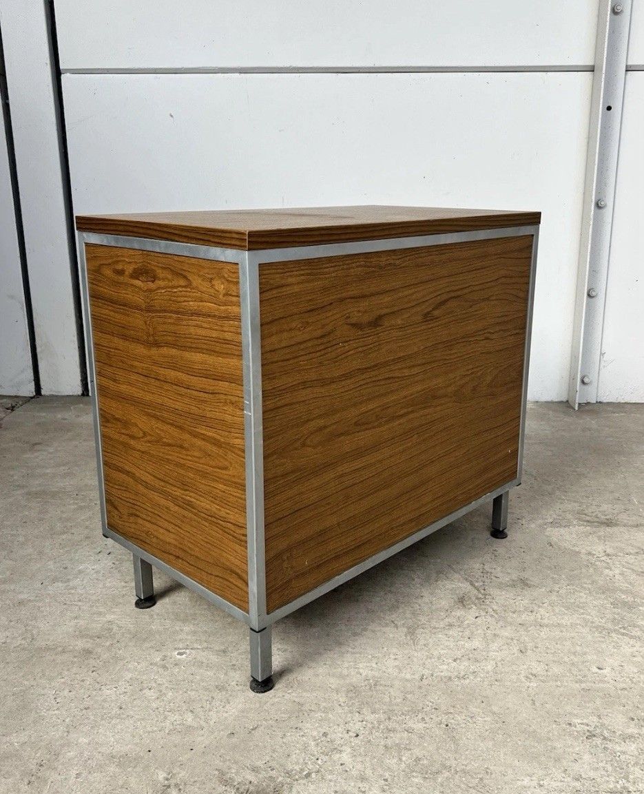 Vtg Late Mid Century Modernist Danish Scandi Media Cabinet Unit Retro photo vintage