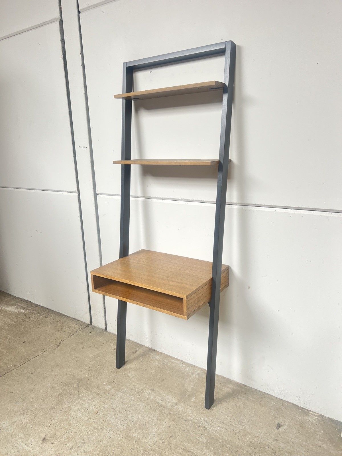 Furniture Mid Century Vtg Style West Elm Desk Bookcase Wall Unit photo
