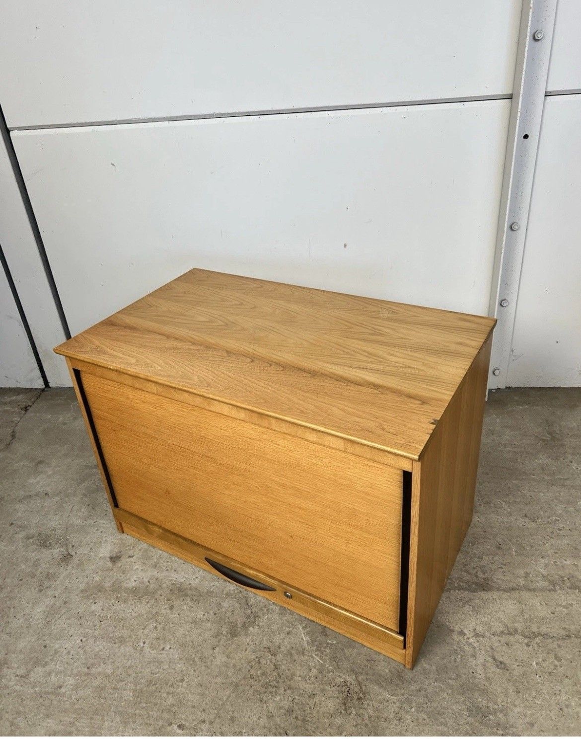 Vtg Late Mid Century Modernist Danish Scandi Media Cabinet Unit *Delivery Avail photo furniture