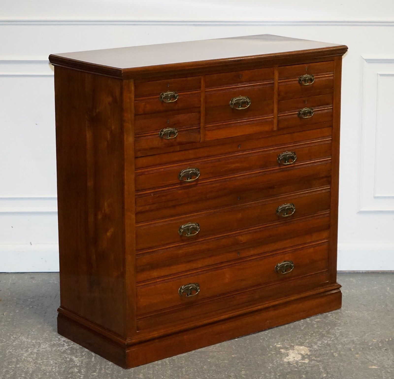 Antique 1904 Arts & Crafts Period Chest Of Drawers Made By Harris Lebus photo furniture