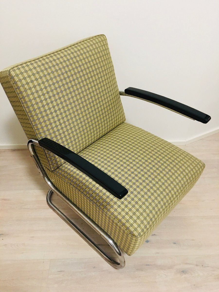 photo buy Vintage Model S411 Tubular Steel Armchairs By Willem Hendrik Gispen For Mücke Melder, Set Of 2