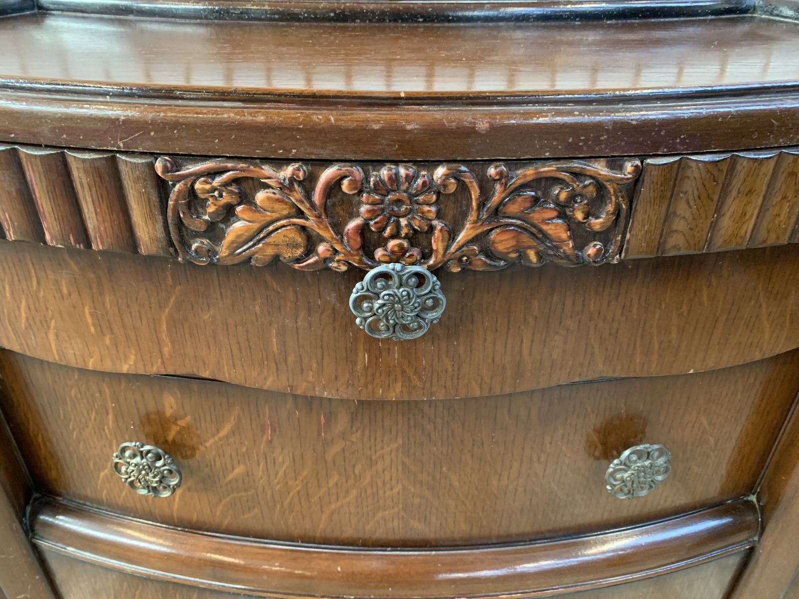 Furniture Lifetime Furniture Company  Art Deco Sideboard Or Buffet photo