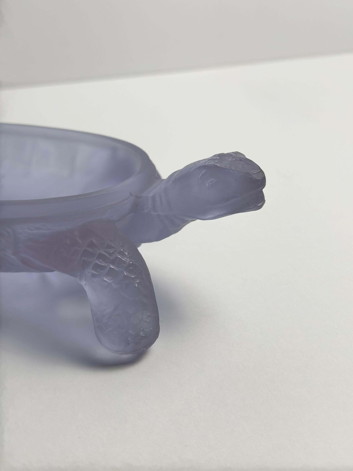 photo furniture Lilac Neodymium Glass Turtle Trinket Box By Curt Schlevogt, Czechoslovakia 1960s