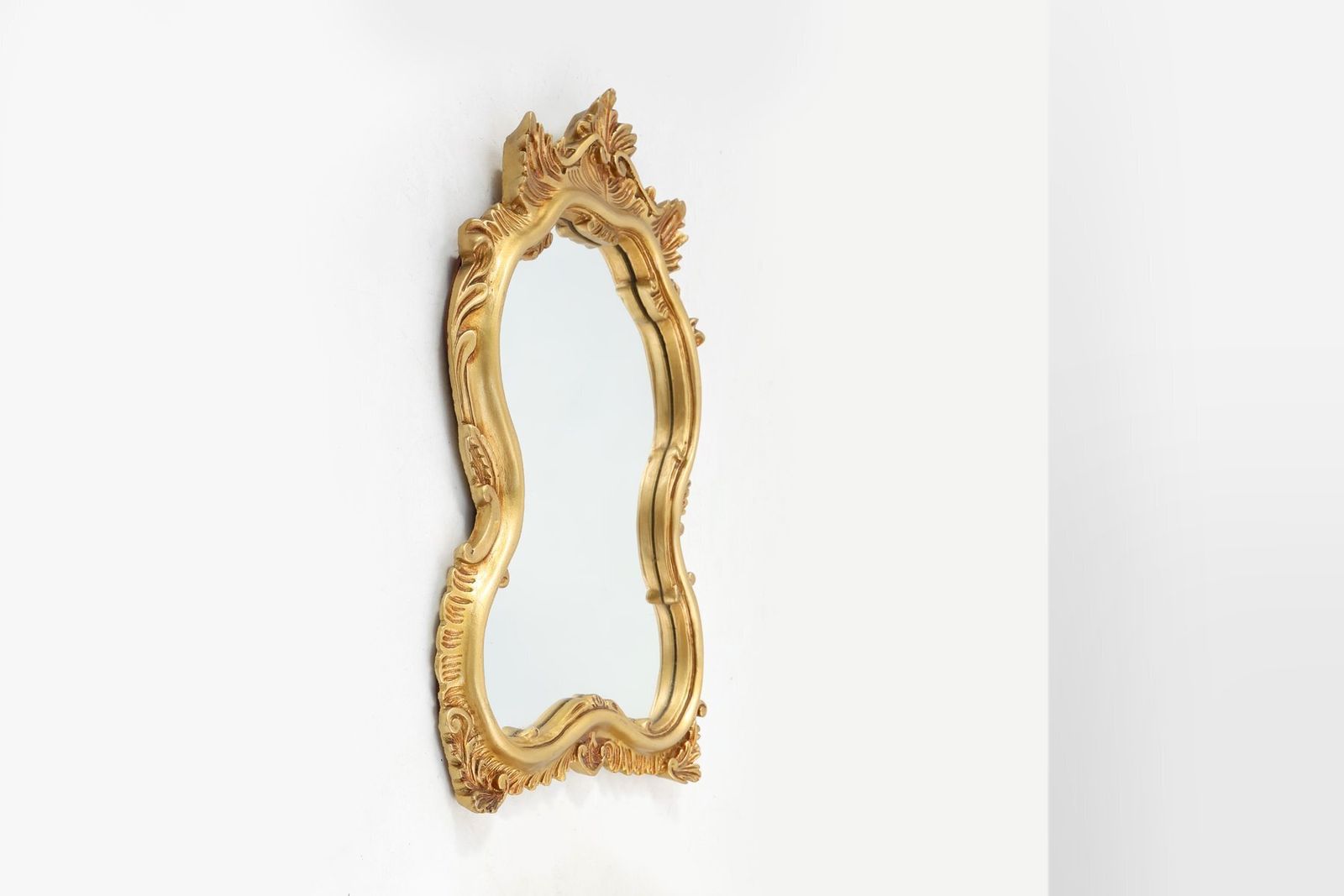 Mid Century Modern Baroque Style Gilded Mirror, 1950s photo Home Decor