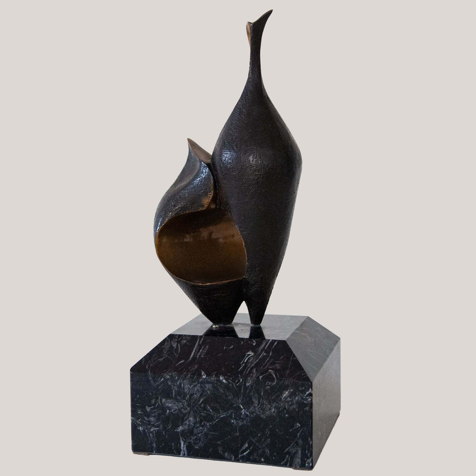 Abstract Bronze Sculpture   Follower Of Barbara Hepworth