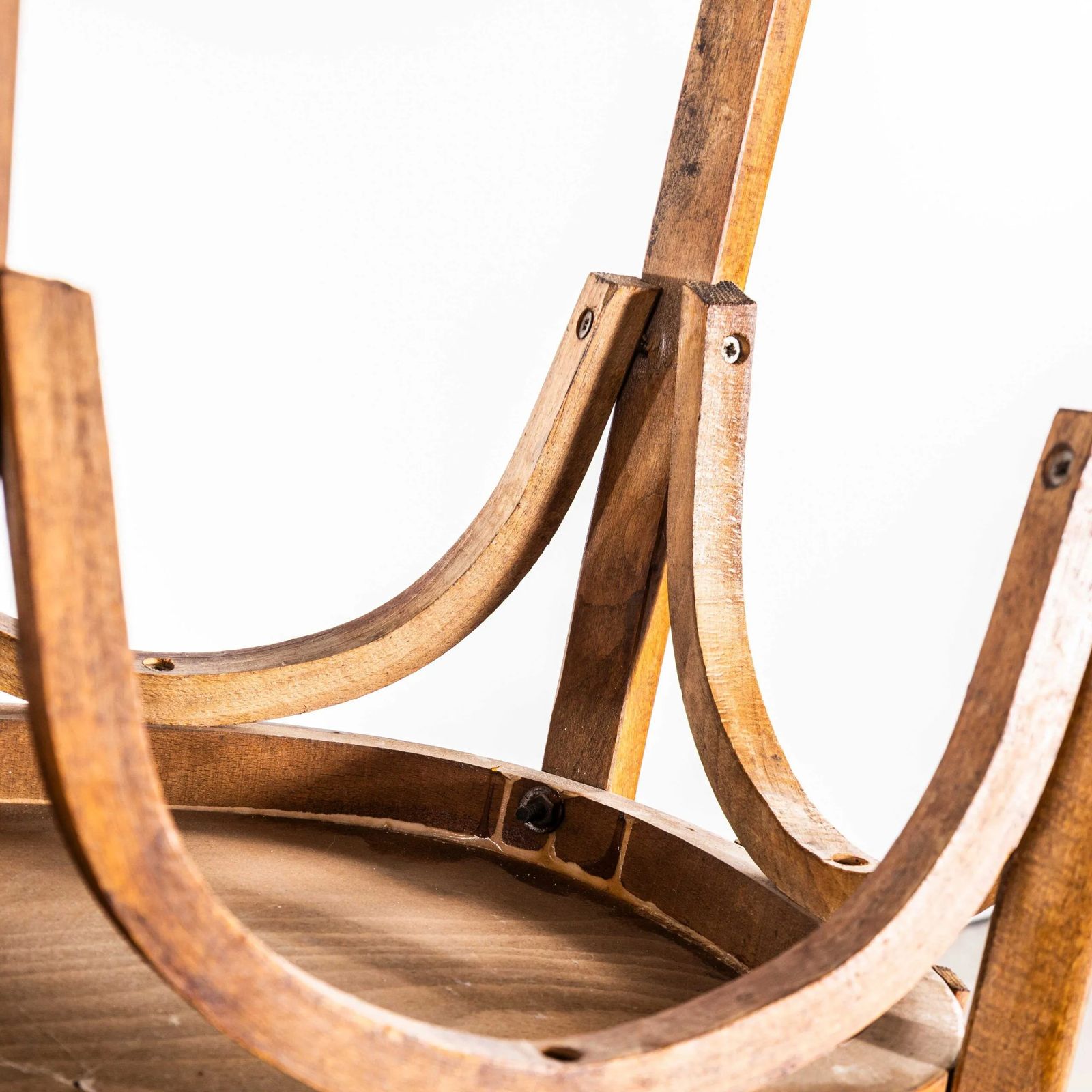 photo furniture 1950’s Warm Oak French Baumann Bentwood Bistro Dining Chairs