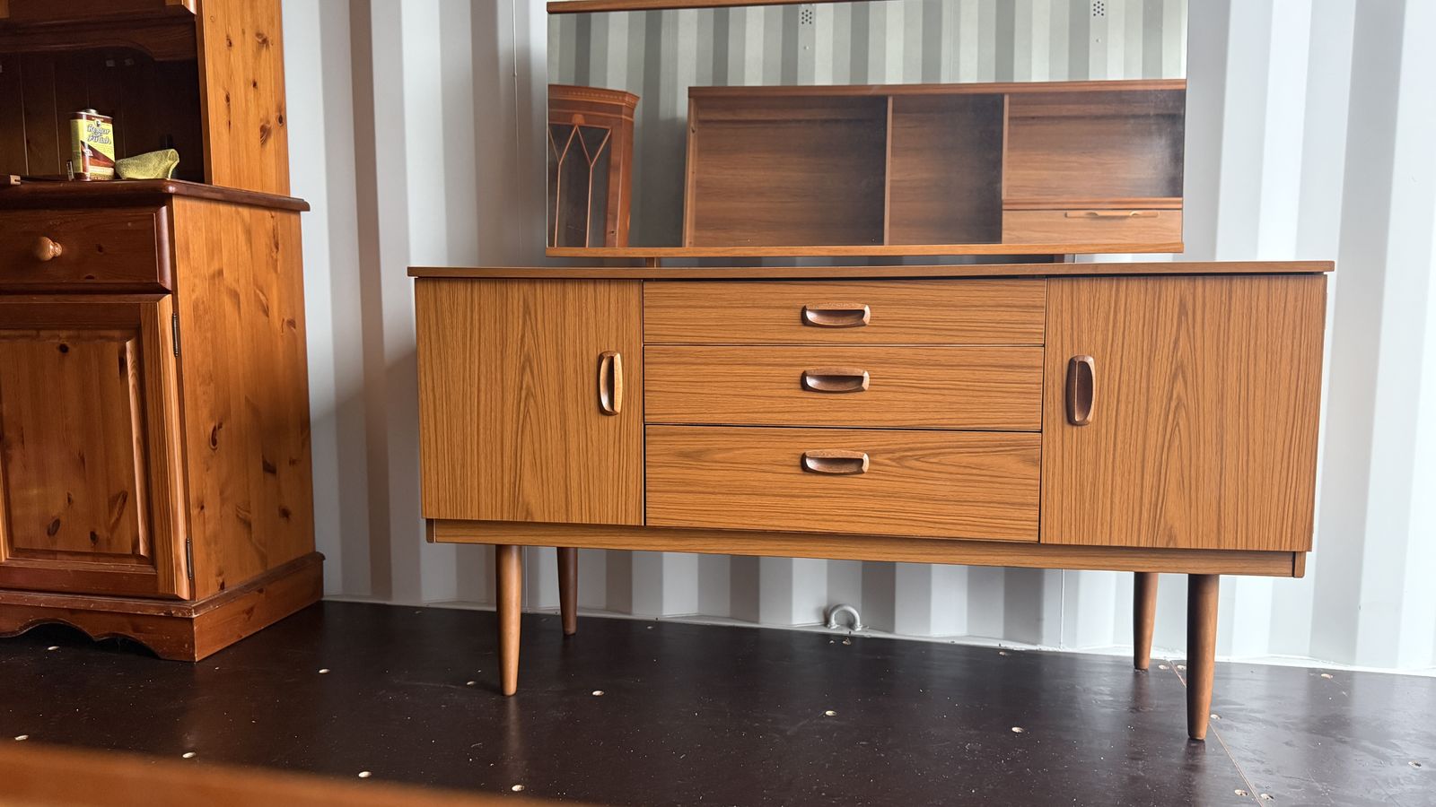 Mid Century Teak Dresser By Schreiber (Made In Great Britain C.1960s 70s) photo vinterior