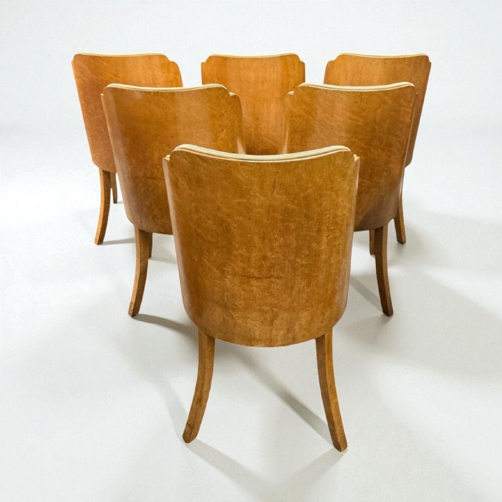 Art Deco Dining Table And Six Chairs By Harry And Lou Epstein photo 8100.0