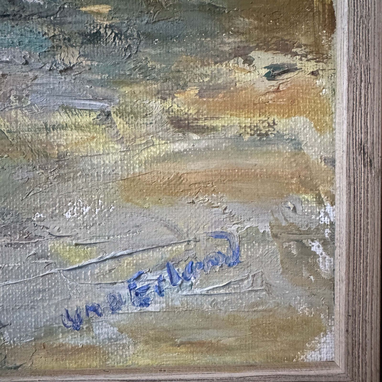 Harvest Guardians. Vintage Swedish Oil Painting By Uno Erland. photo 154.0