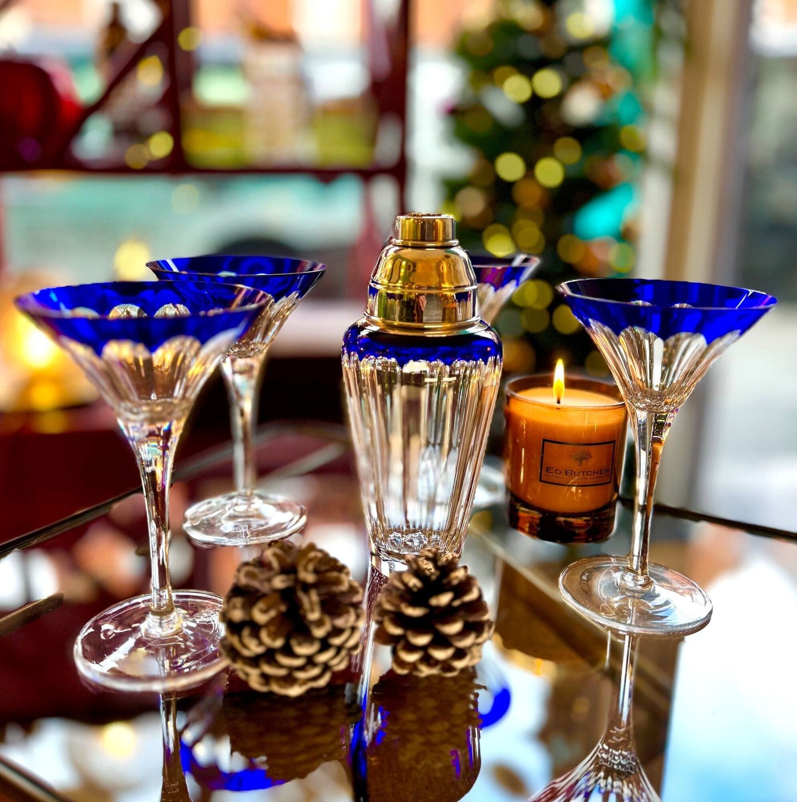 A Faberge Crystal "Grand Duke" Cocktail Set With Silver Plated Cocktail Shaker And 4 Glasses photo 1350.0
