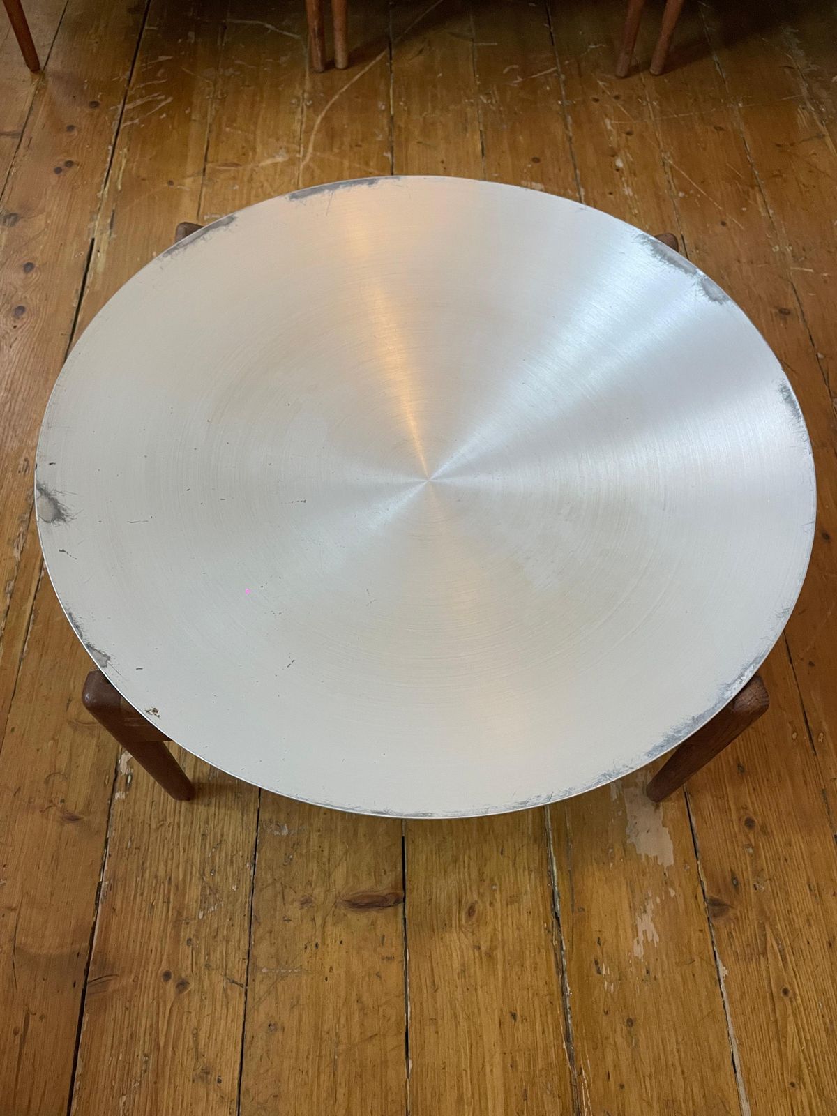 Danish Set With By Kristian Vedel, 1960s. 4 Seats, 2 Glass Top Coffee T, 1 Rose Bowl/Metal Top T photo furniture