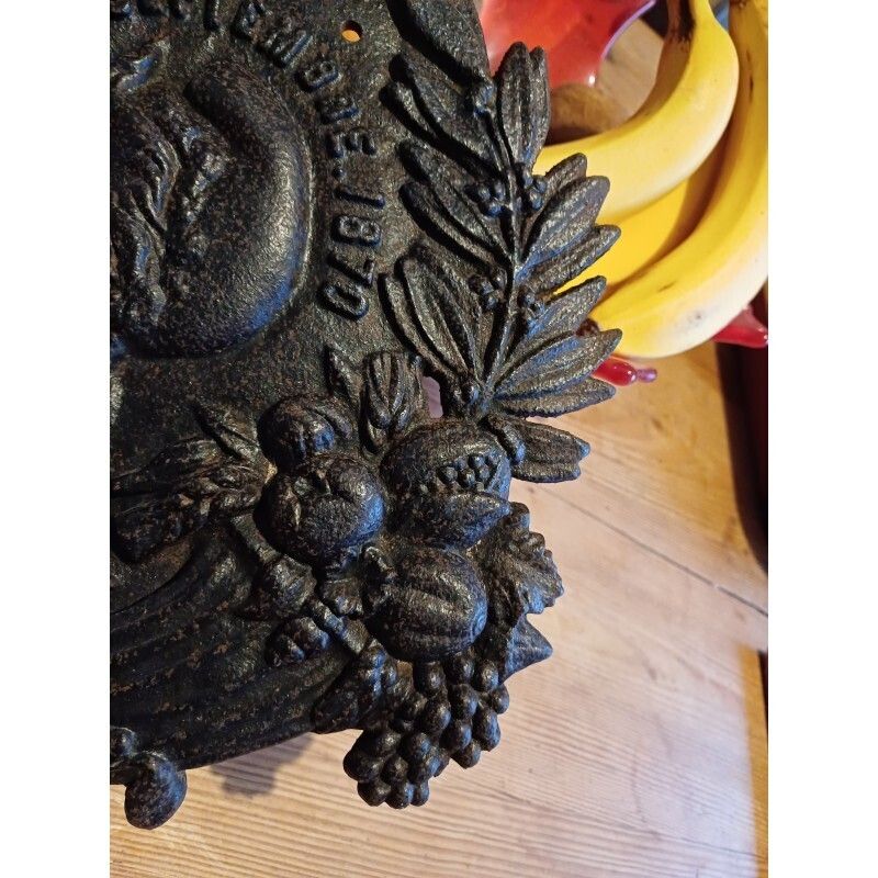 Cast Iron Plaque, September 4, 1870, French Republic photo buy