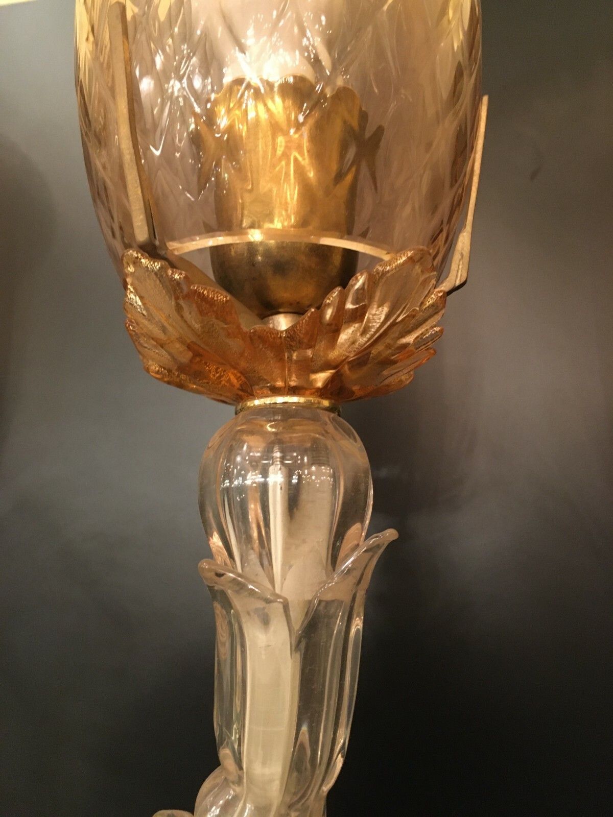 Pair Of "Seguso, Flavio Poli, Hotel Bristol", Merano Rezzonico. photo vinterior
