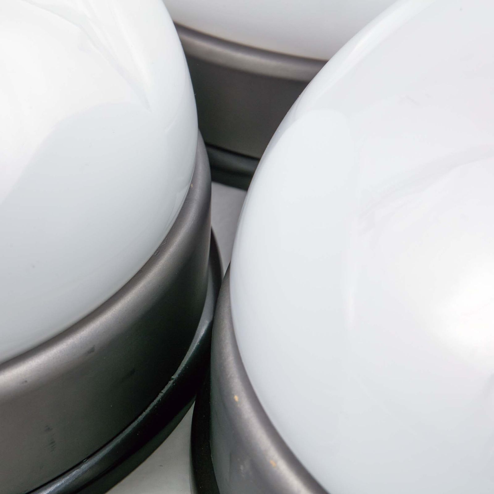 Small Round Surface Mount Opaline Light   22cm photo furniture