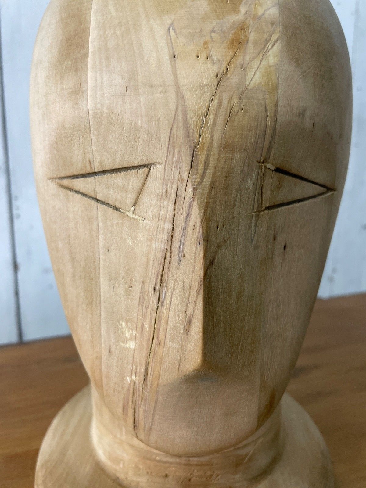 Vtg Milliners Head Hat Block Shop Display Lay French Curio Mannequin Wig Stand photo 265.0