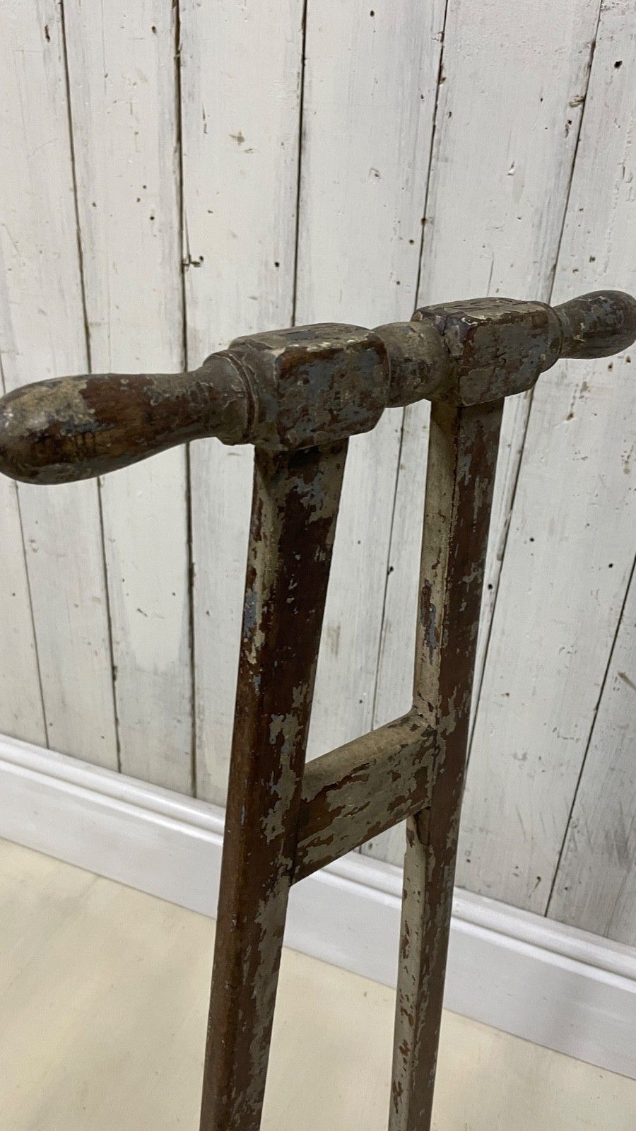 235.0 Antique Victorian Country House Boot Jack Puller  Painted Patina Welly Folk Art photo