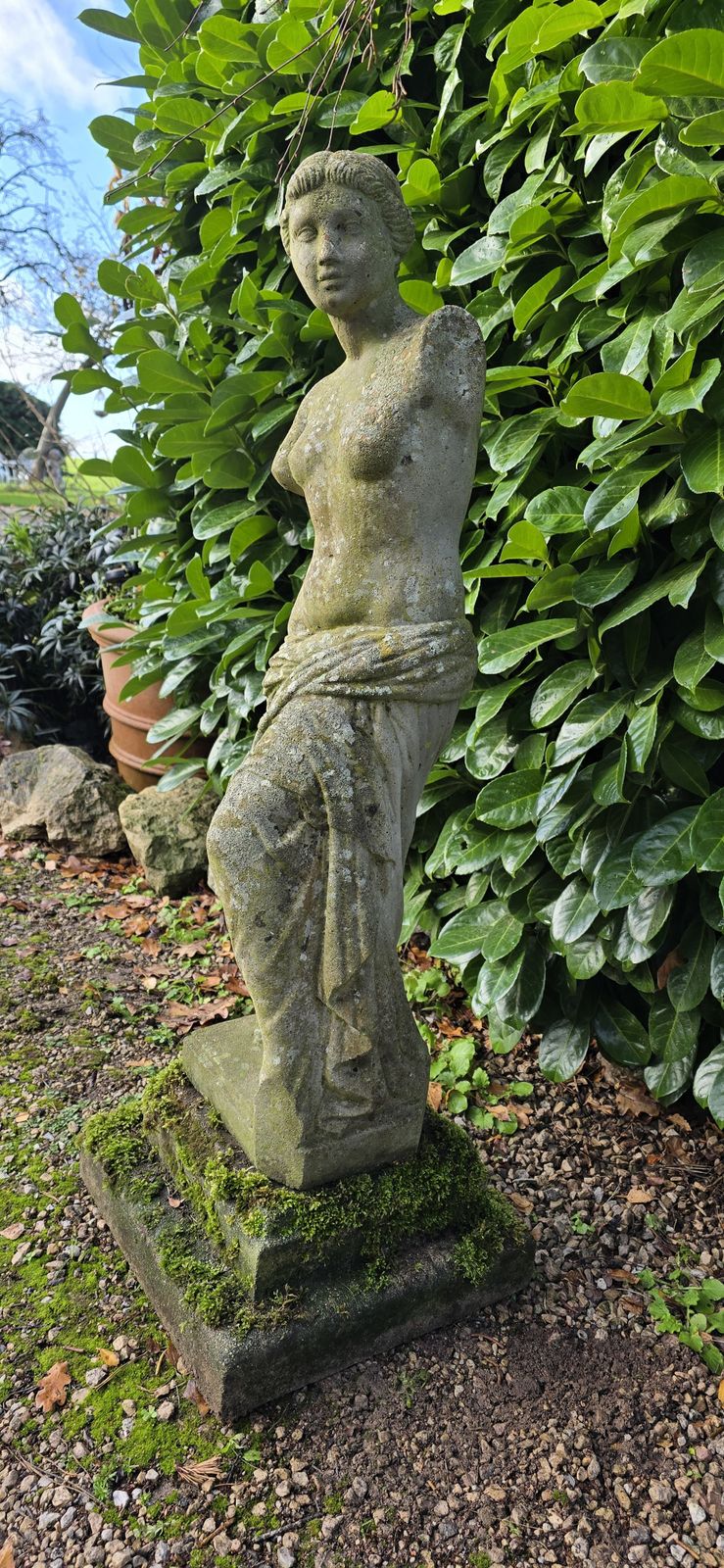 Greek Goddess Venus De Milo Stone Statue photo 795.0