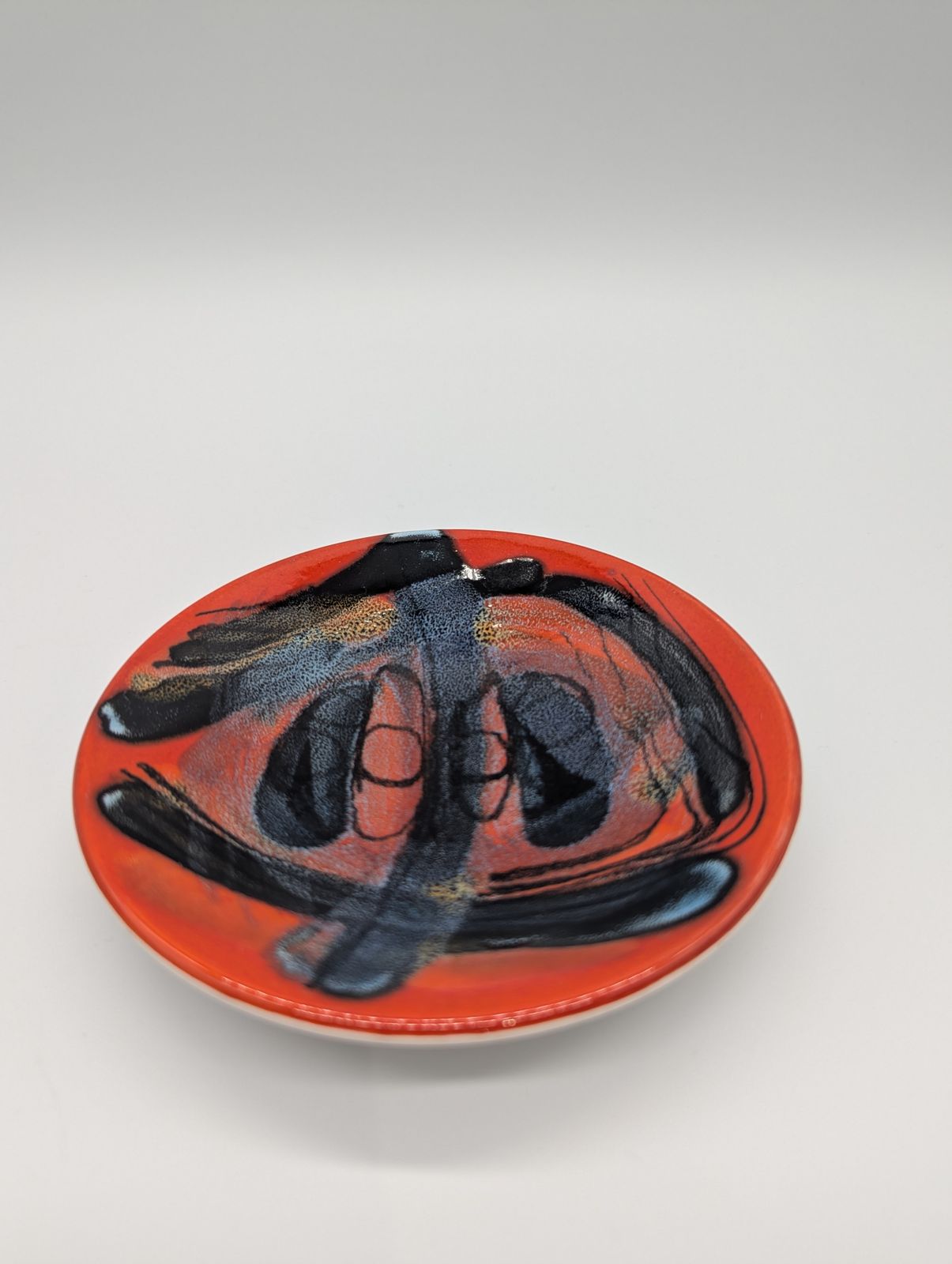 Set Of 5 Poole Pottery ‘Delphis’ Pin Dishes – Shape 49 – 1960s – From A Single Collection photo 195.0