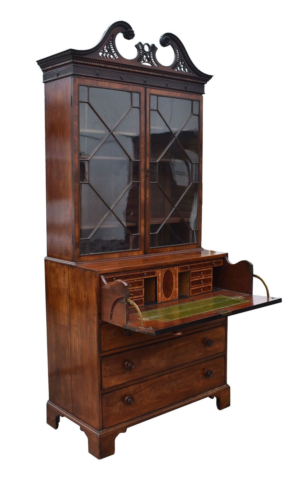 George III Mahogany Secretaire Bookcase photo furniture