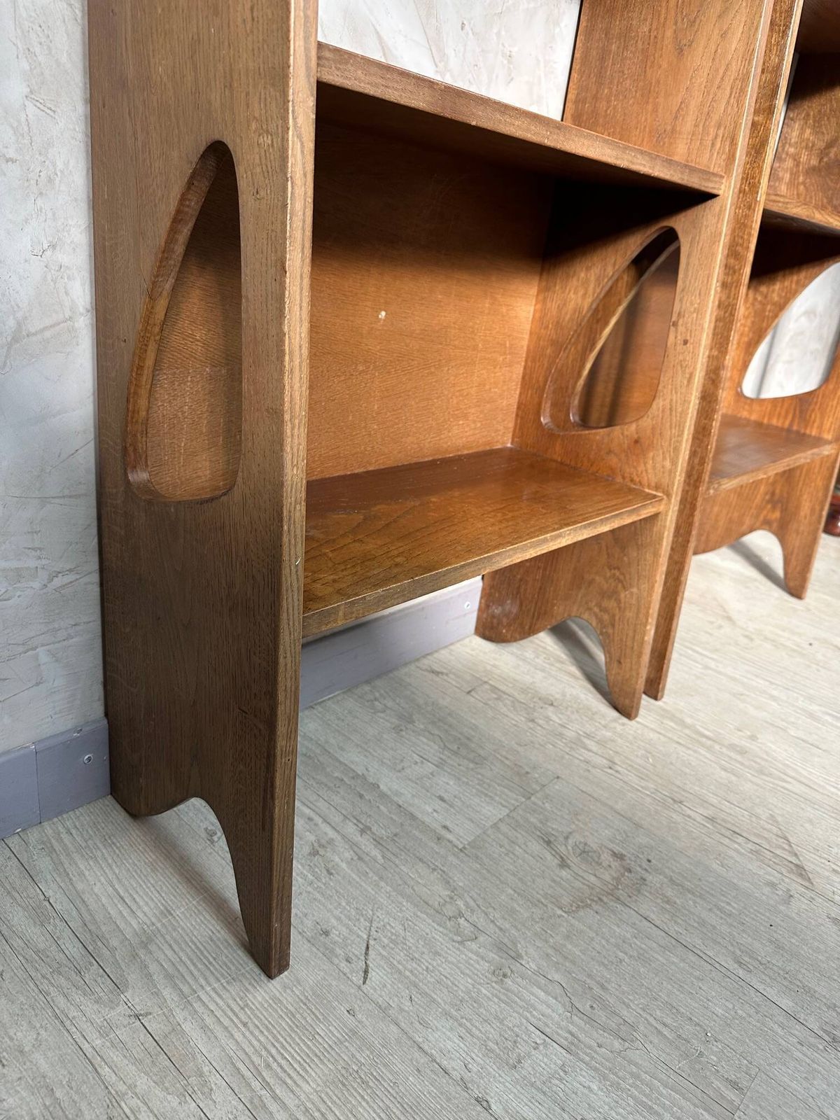 photo furniture Pair Of Oak Shelves, 1950s, Modernist