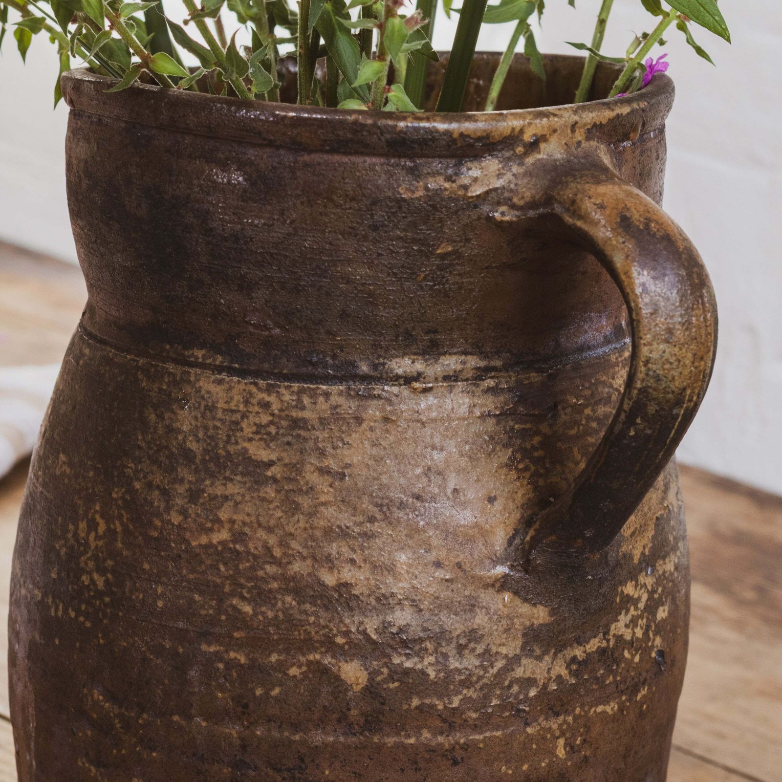 Large Antique French Stoneware Jug Pitcher photo buy
