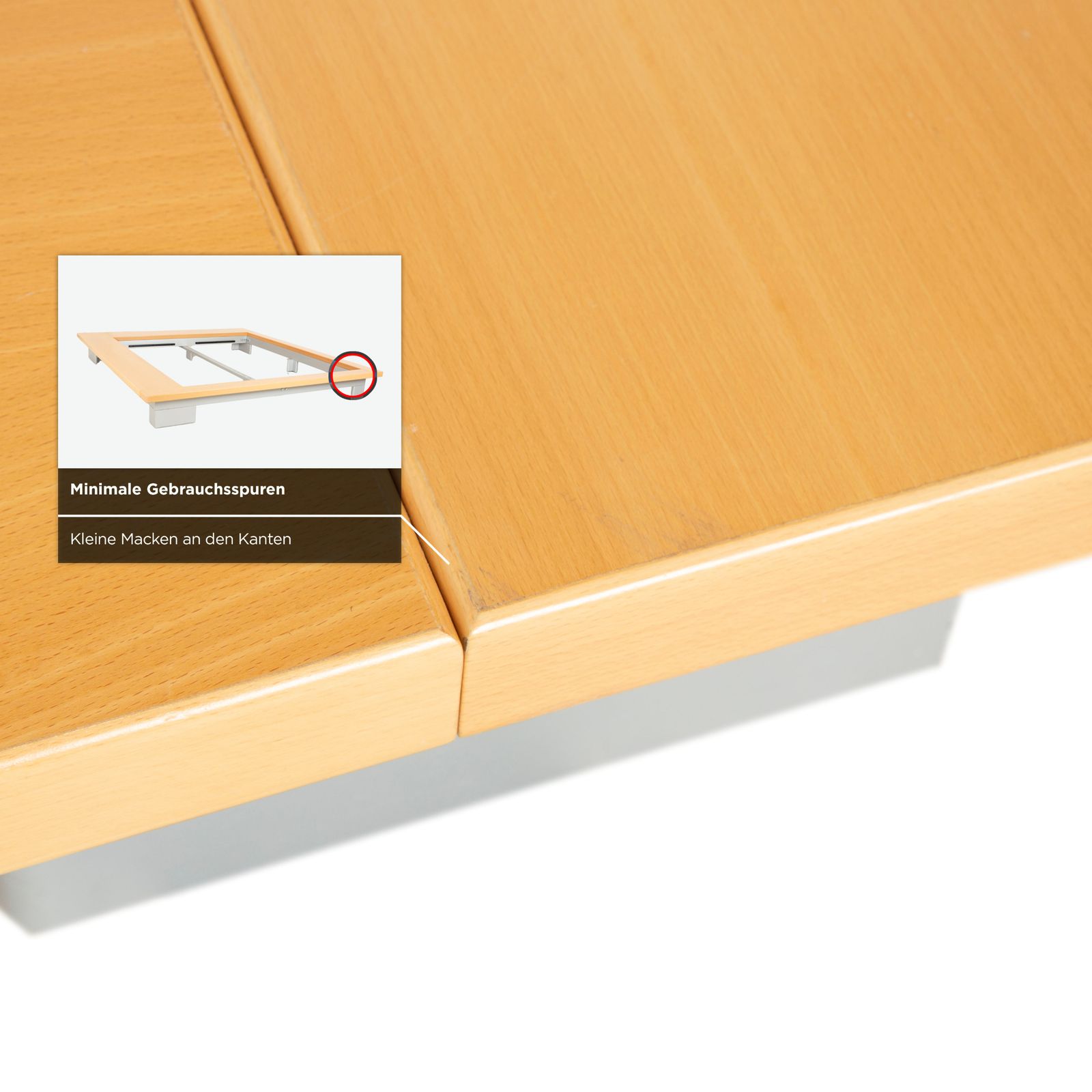 Ligne Roset Wooden Double Bed, Brown, 200x180 Cm photo vinterior