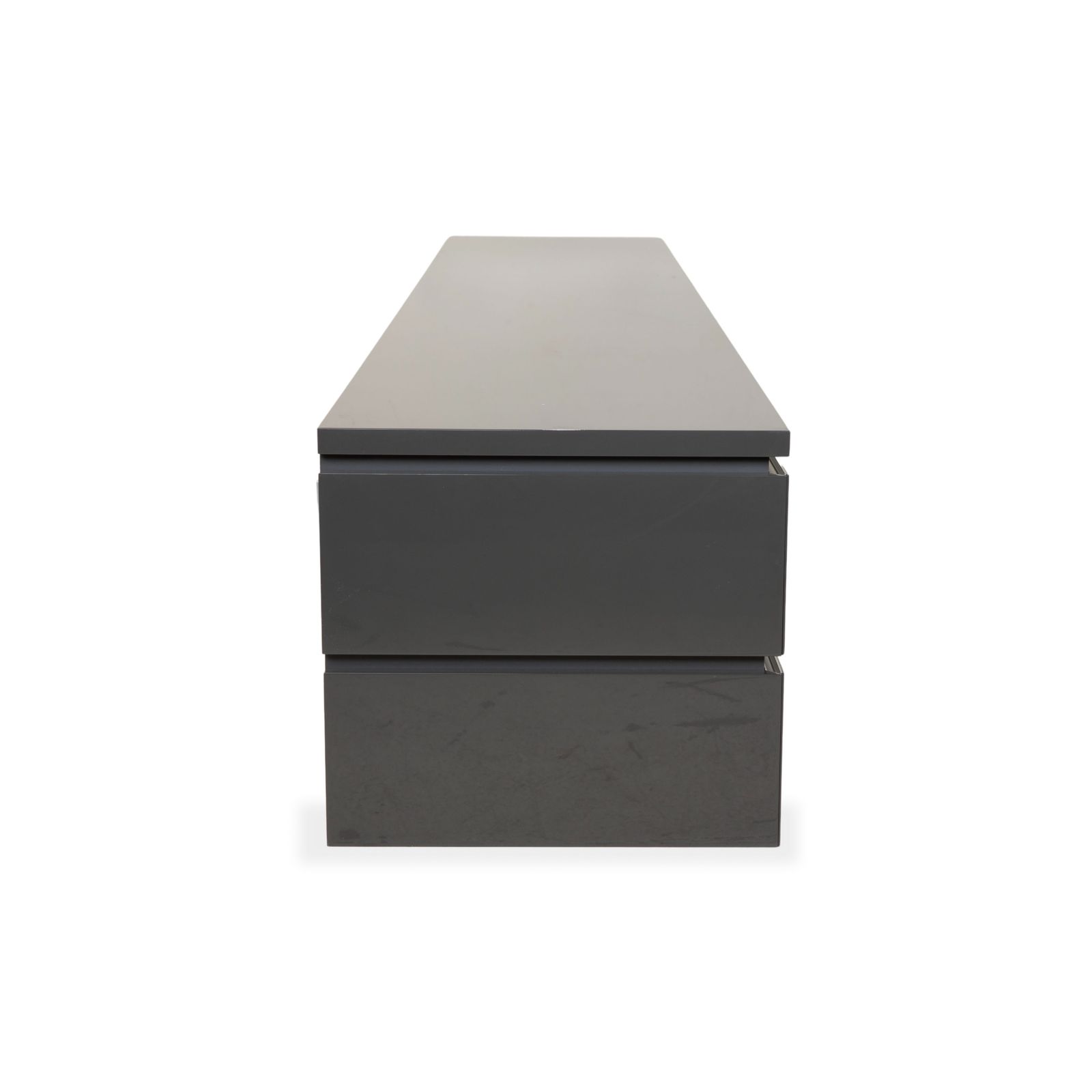 Mobilier Buffet TV Interlübke Cube en bois, gris photo