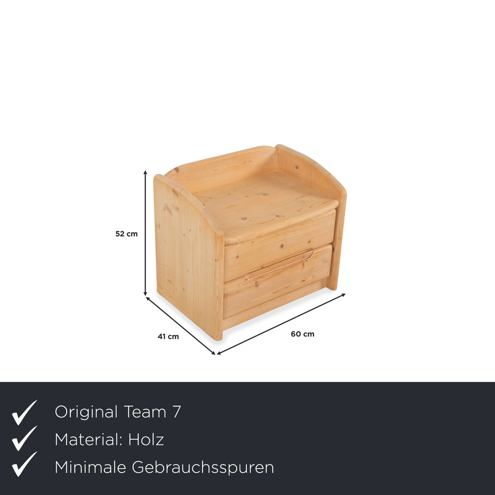 Table de chevet Team7 en bois brun photo furniture