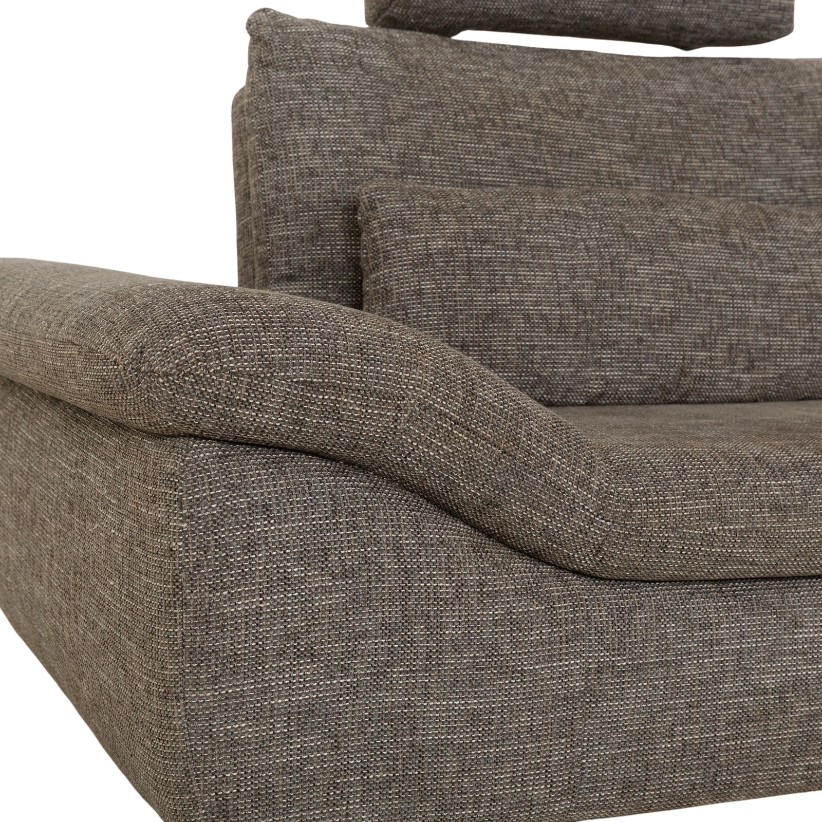 Ewald Schillig Dragon Fabric Corner Sofa Grey Manual Function photo vintage