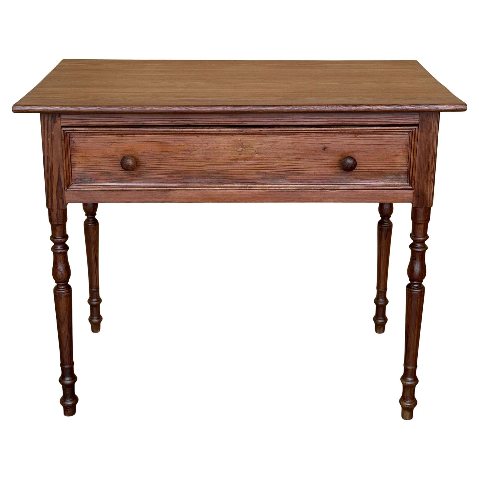 Table console ou table de canapé espagnole rustique en pin « Mobila », avec tiroir
