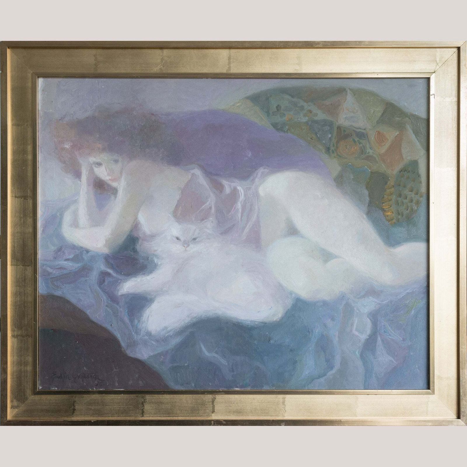 Female Figure With Cat – Emilia Castañeda Martínez photo furniture