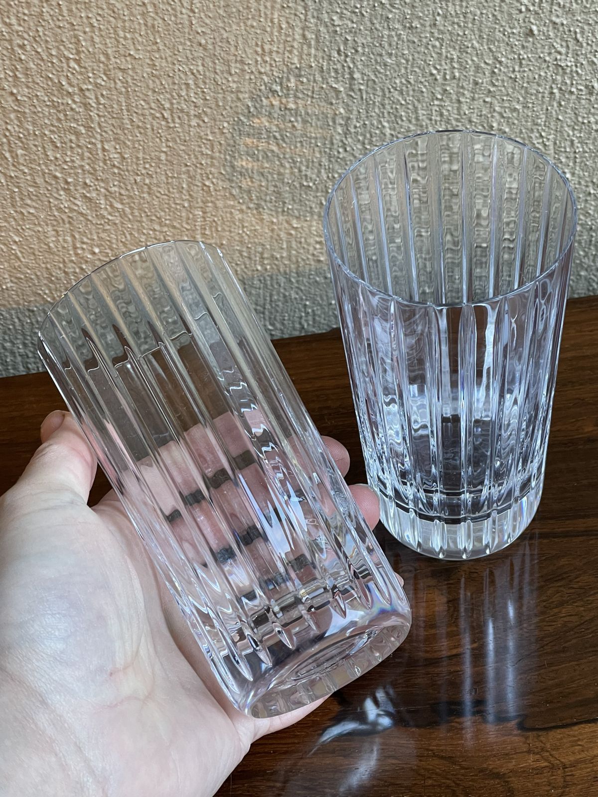 Set Of Two Baccarat Harmonie Highball Glasses photo vintage