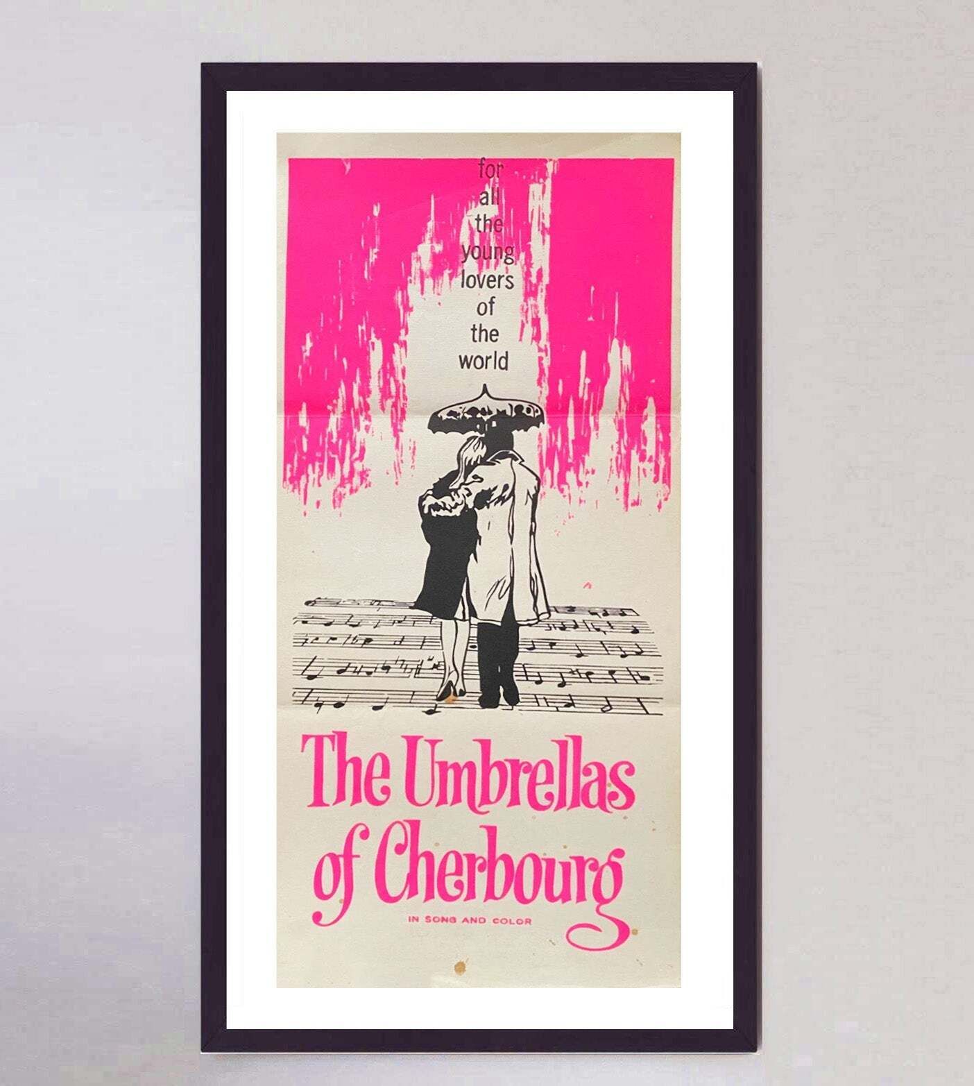 The Umbrellas Of Cherbourg Original Vintage Poster photo furniture