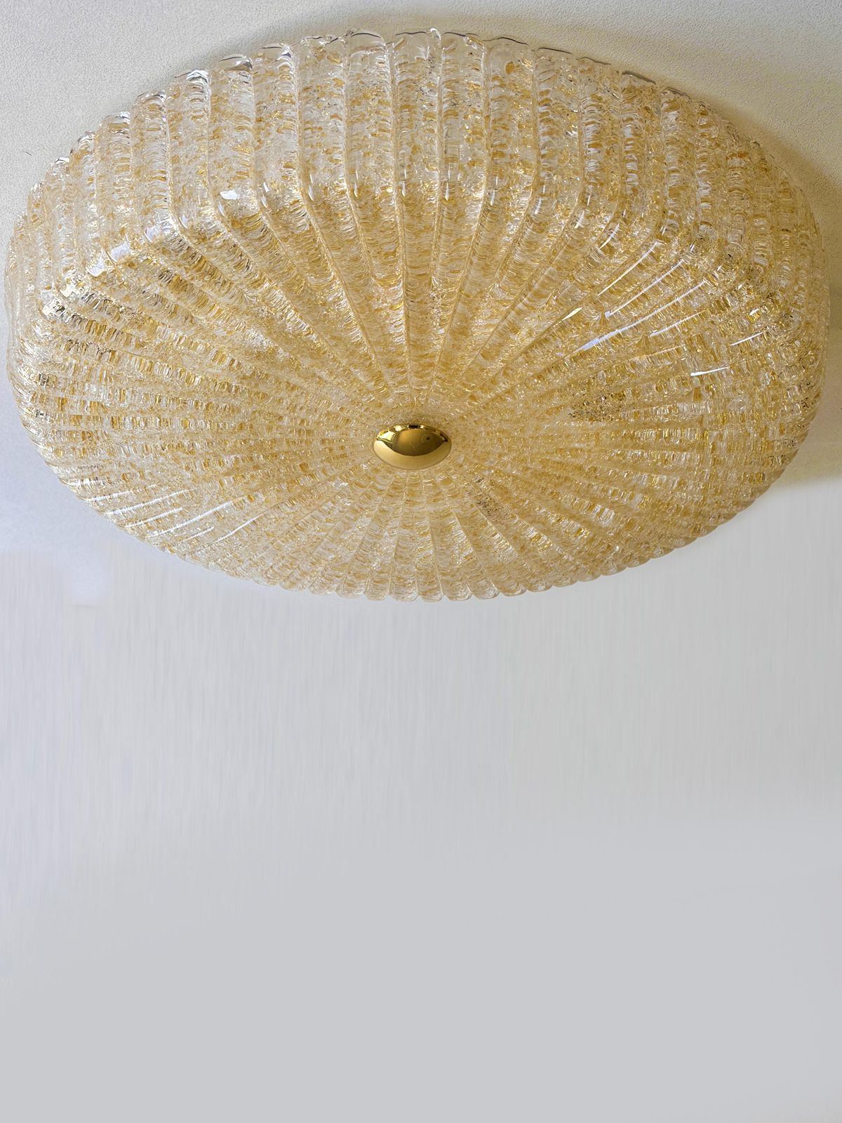 Venetian Gold "Graniglia" Murano Glass Flush Mount photo Lighting
