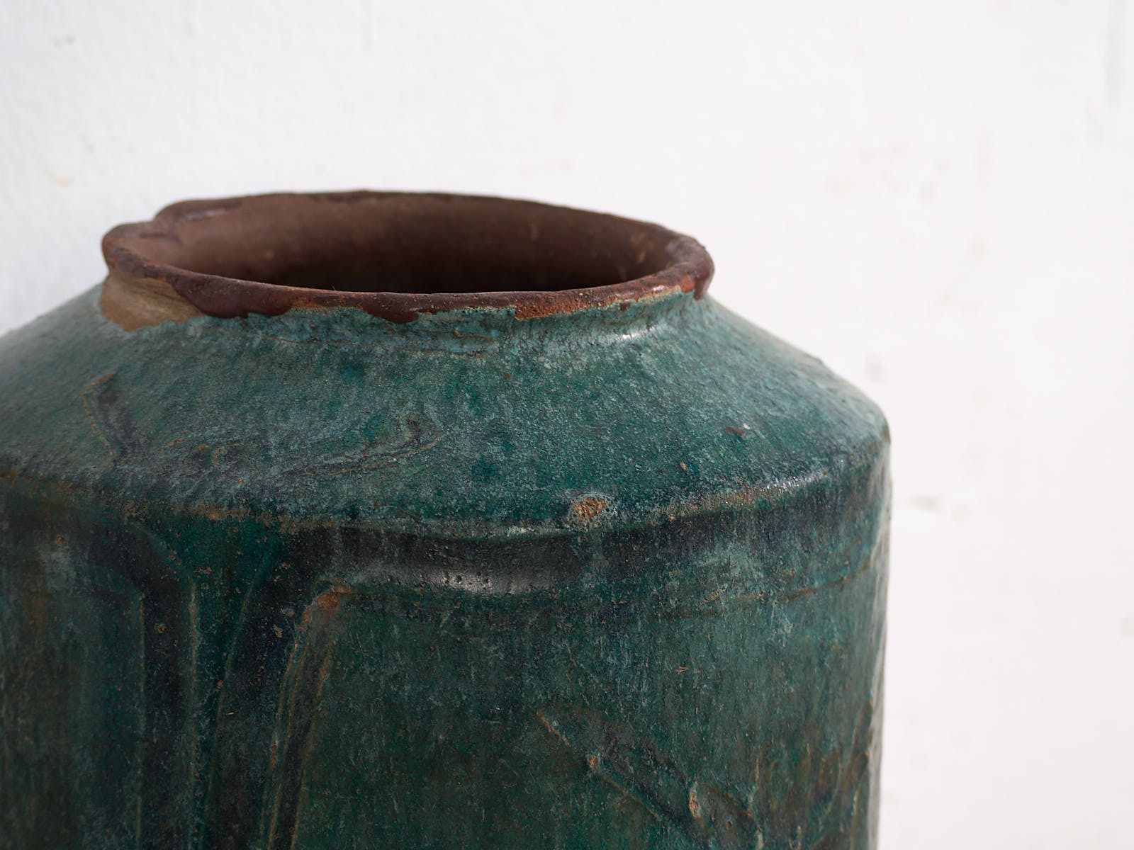 Antique Turquoise Green Vase (C.1820) #34 photo for sale